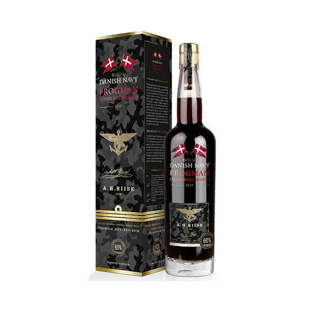 A. H. Riise Royal Danish Navy Frogman Rum CONVENTUS RANAE 60%